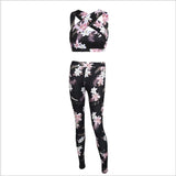 Fashion Flower Print Women Sets