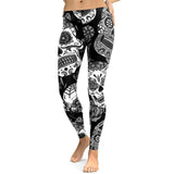 Women High Waist Shantou printed Pants Slim Skinny