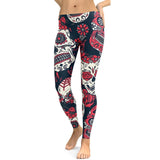 Women High Waist Shantou printed Pants Slim Skinny