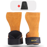 1Pair Cowhide Hand Grips Gymnastics Gloves