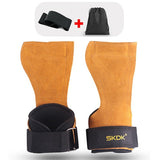 1Pair Cowhide Hand Grips Gymnastics Gloves