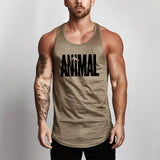 Brand Animal Fitness Tank Top Men Bodybuilding