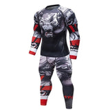 3D Prints Tight Skin Compression Sport Suit