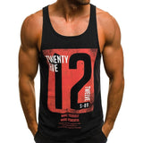 Tank Tops Letter Printed Men