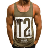 Tank Tops Letter Printed Men