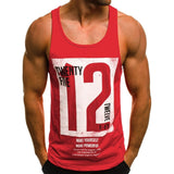 Tank Tops Letter Printed Men