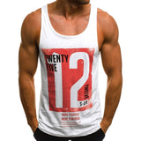 Tank Tops Letter Printed Men