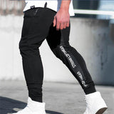 Men Slim Drawstring Cotton Sweatpants