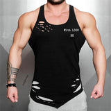 Fitness Men Tank Top Army