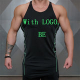 Fitness Men Tank Top Army