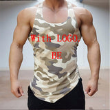 Fitness Men Tank Top Army