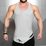 Fitness Men Tank Top Army