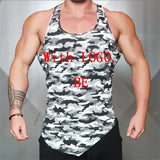 Fitness Men Tank Top Army