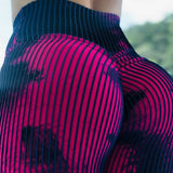 3D Floral black fitness leggings women's