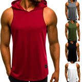 Men Fitness Hoodies Tank Tops