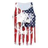 Skull Printing Bodybuilding Stringer
