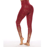 Women Pink High Waist Booty Leggings Push Up Leggings